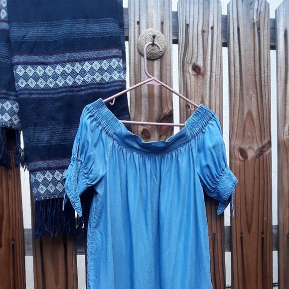 Forever 21 Off the Shoulder Dress Short Sleeve M - Picture 5 of 6